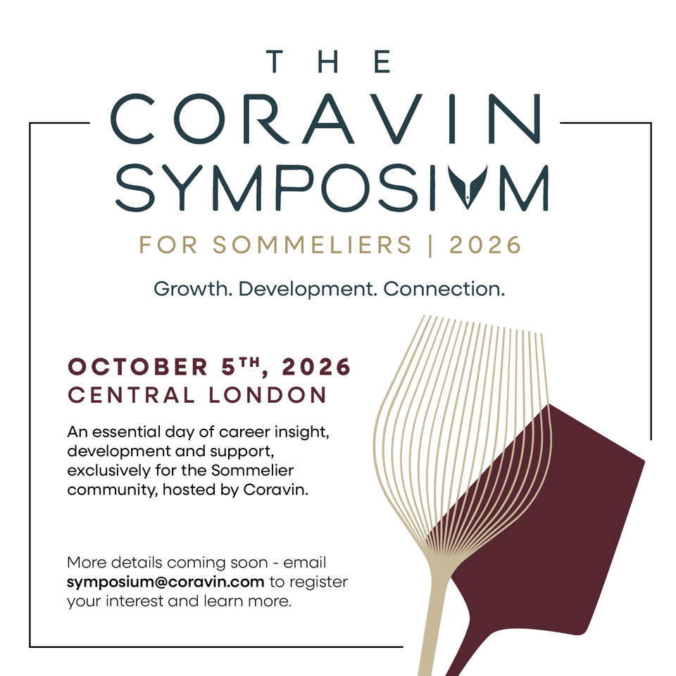 The Coravin Symposium for Sommeliers 2026 invitation, Monday 5 October, The Savoy, London